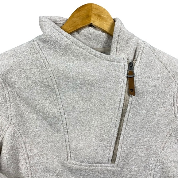 Liv‎ Outdoor Jacket Women Small 1/4 Zip Oatmeal All Season Packable Gorpcore - Picture 2 of 13